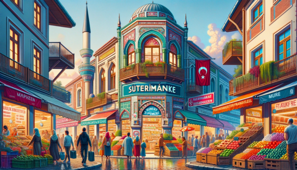 Bild "Traditioneller türkischer Markt – Ein farbenfrohes Mosaik des Handels"